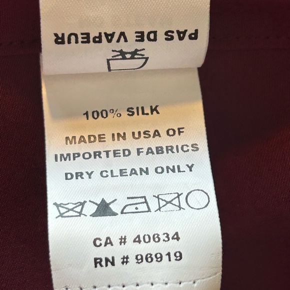 New! Marc Jacobs Silk Berry Shirt Top - Picture 13 of 13